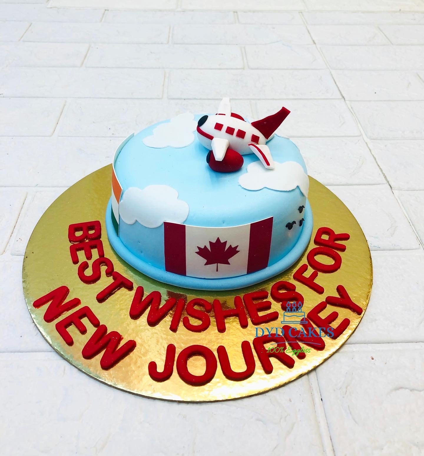 New Journey Plane Cake – Bento Cakes Noida - Main Image